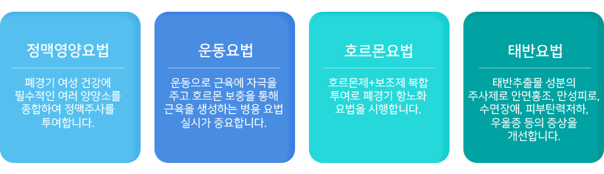 폐경기 항노화 요법